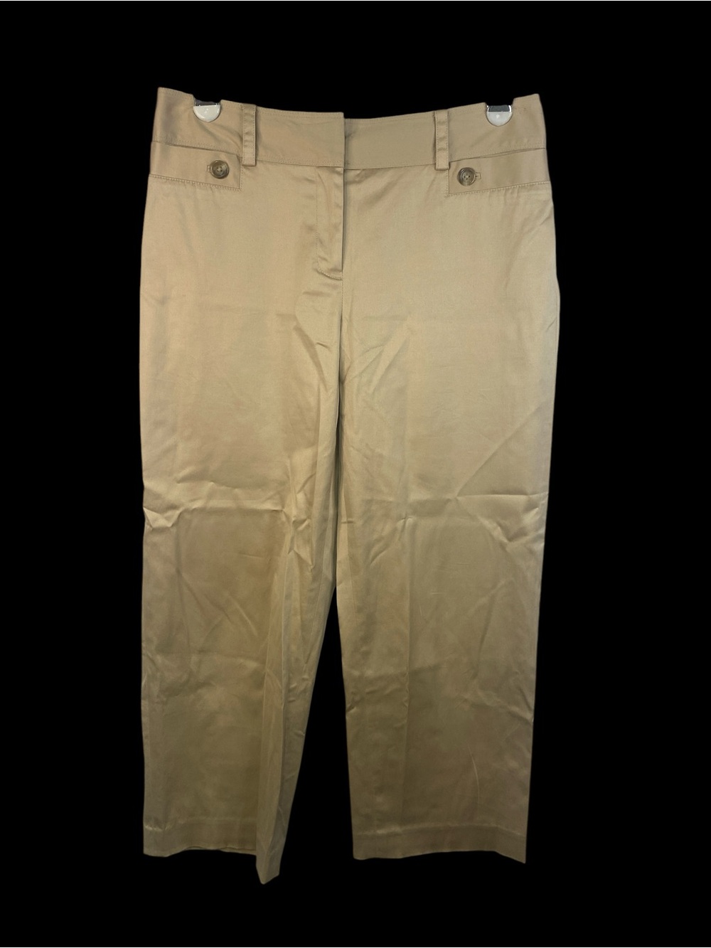 Ann Taylor Classic Straight-Leg Tan Capri Pants Women’s Size 4